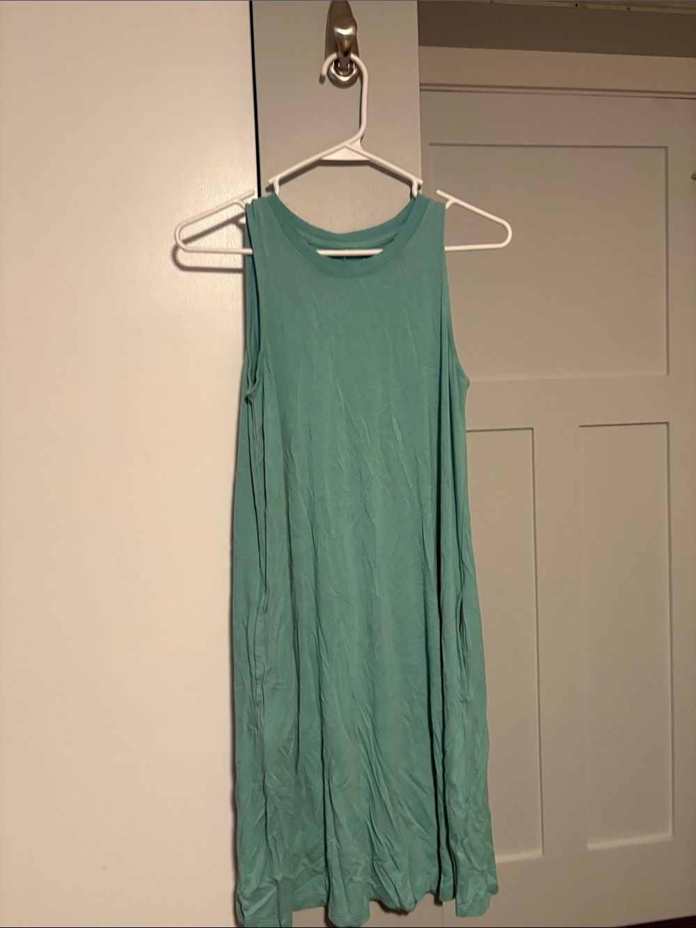 Time and Tru Mint Green Sleeveless Midi Dress